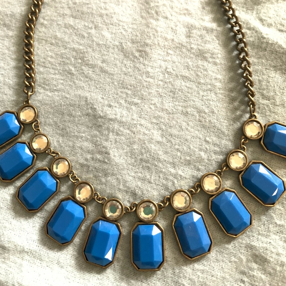 Blue and Gold Necklace